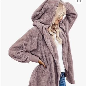 Fuzzy Fleece Teddy Sherpa Jacket/Cardigan